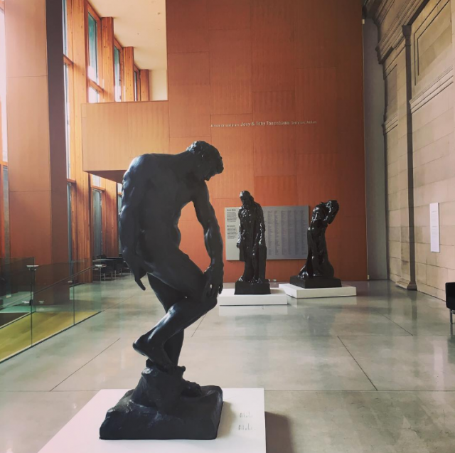 Three sculptures by Rodin in the AGO sculpture atrium