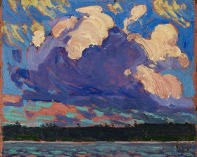 Tom Thomson. Evening Cloud, Fall 1915. Oil on composite wood-pulp board, Overall: 21.7 x 26.8 cm. The Thomson Collection at the Art Gallery of Ontario. © Art Gallery of Ontario 2003/1716
