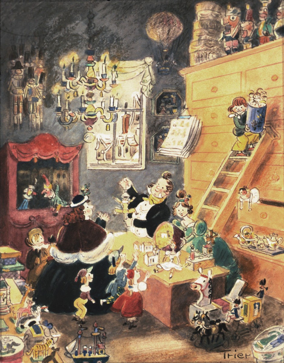 Walter Trier, The Toy Shop 1920s @ 594