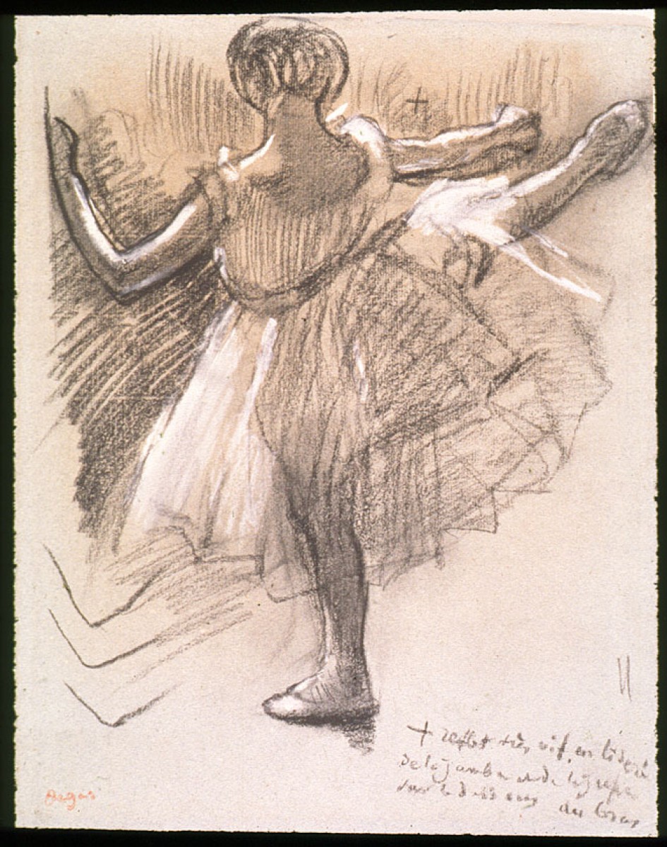 Edgar Degas, Danseuse Vue de Dos. Grand Battement à la Seconde, c. 1885–1890