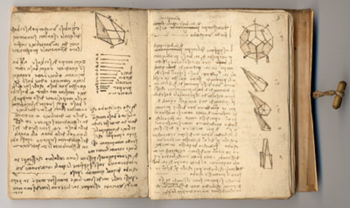 Leonardo da Vinci, Codex Forster I, pen and ink