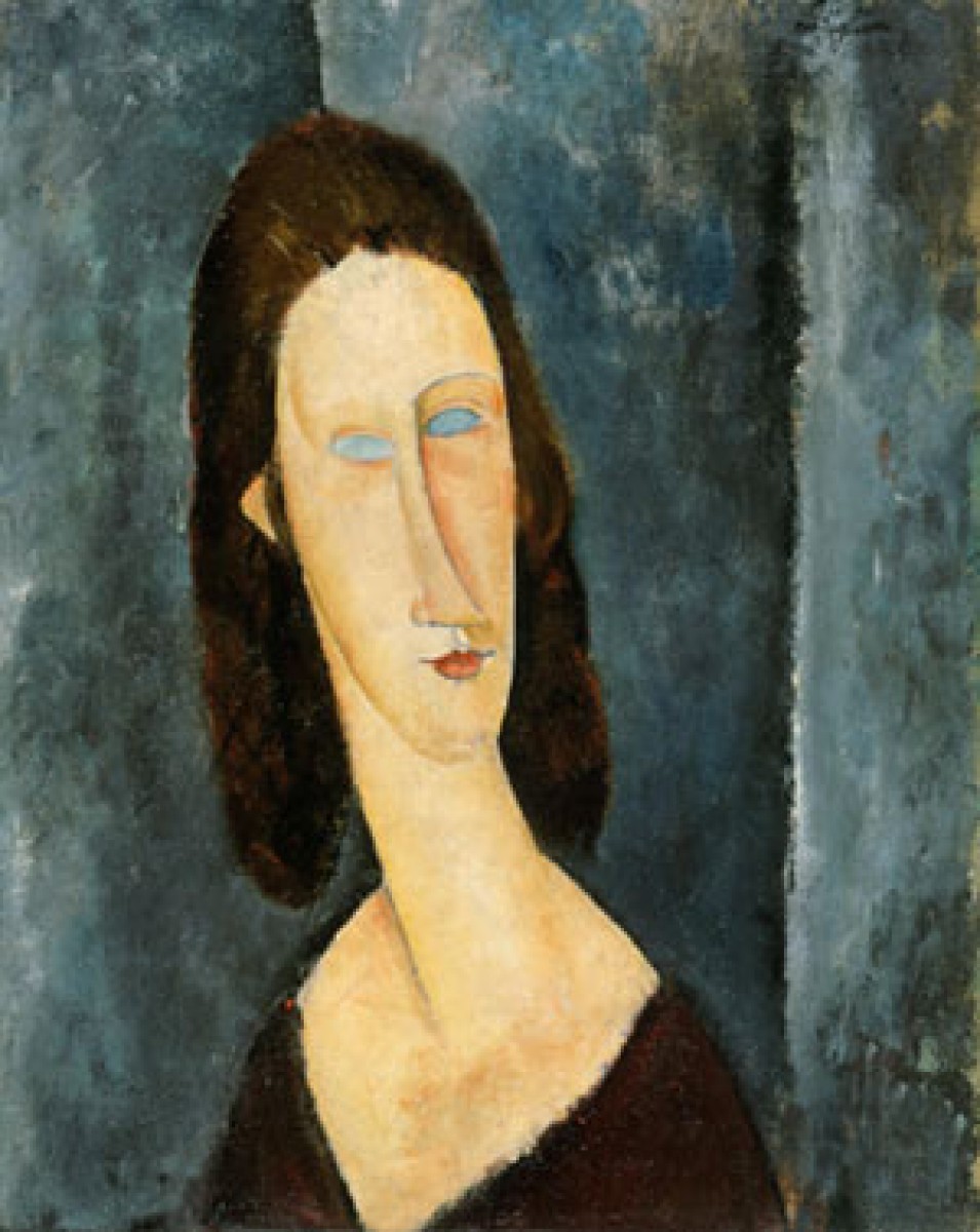 Amedeo Modigliani 1884-1920  Blue Eyes (Portrait of Madame Jeanne Hébuterne), 1917