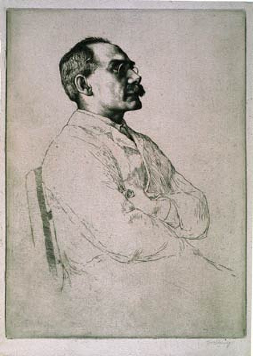 William Strang  British, 1859-1921 Portrait of Rudyard Kipling 1898