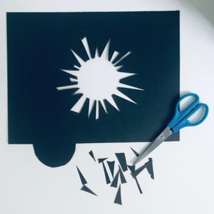 paper cut out for sun print