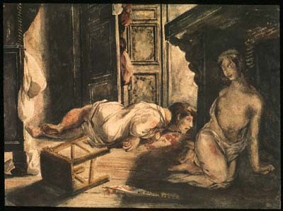 La Fiancee de Lammermoor painting by Eugène Delacroix