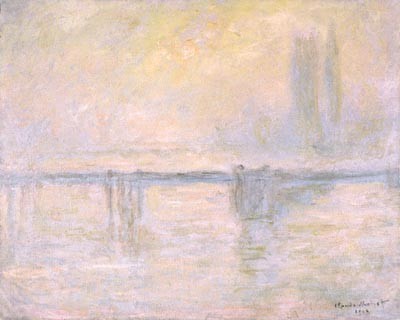 Charing Cross Bridge, painting by Claude Monet