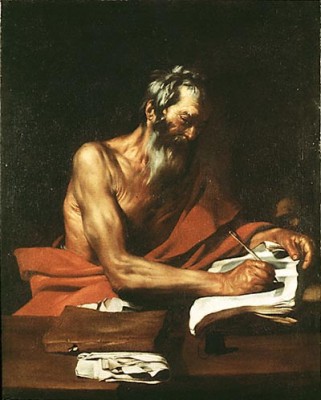 Saint Jerome, painting by Juespe de Ribera