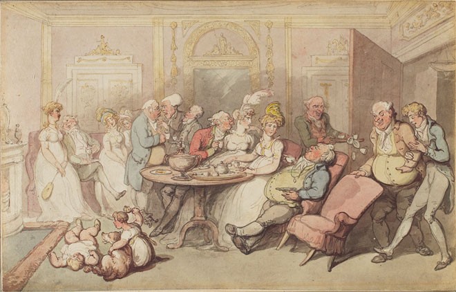 Thomas Rowlandson, After Dinner, c.1805