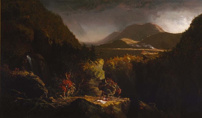 Thomas Cole, Landscape with Figures: A Scene from “The Last of the Mohicans”, 1826
