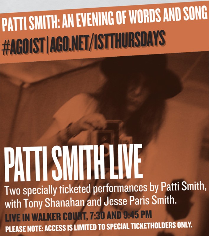 1st Thurs Patti Smith for event page  @ 660