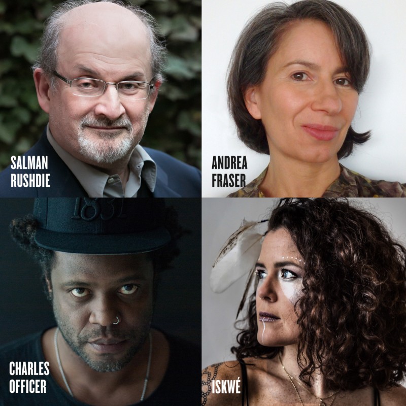 AGO Creative Minds with Salman Rushdie, Andrea Fraser, Charles Officer, Iskwé