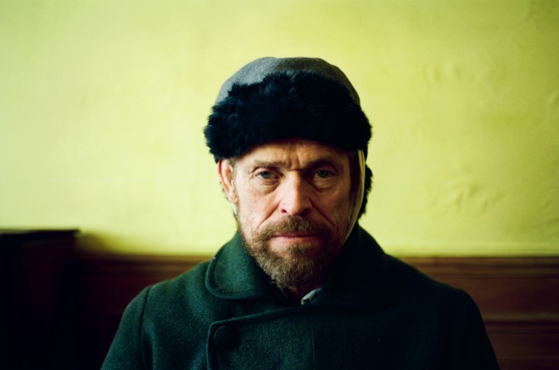 actor Willem Defoe as painter Vincent Van Gogh in the film At Eternity's Gate directed by Julian Schnabel