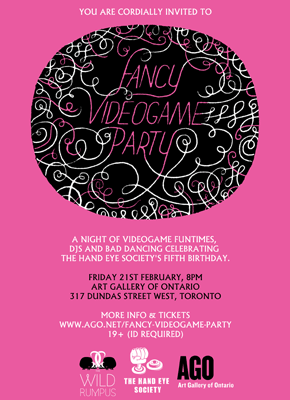 Fancy Videogame Party Poster