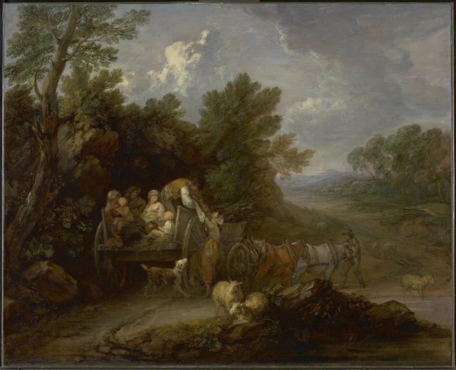 Thomas Gainsborough's painting The Harvest Waggon.