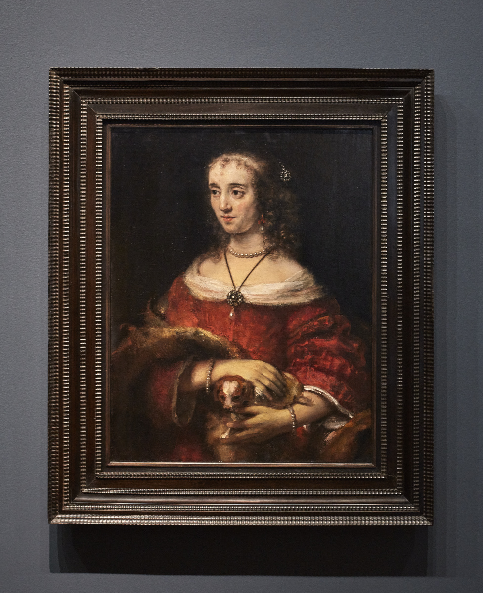 The painting "Portrait of a Lady with a Lap Dog"