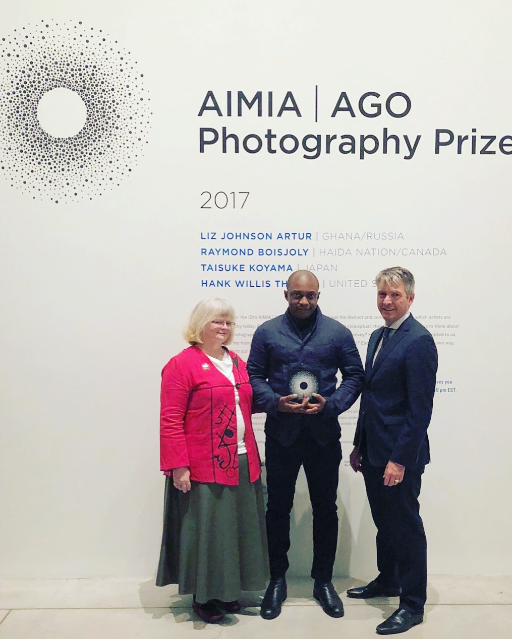 Left to right: Alden Hadwen, Director, Community Engagement and Curator, Aimia; Hank Willis Thomas