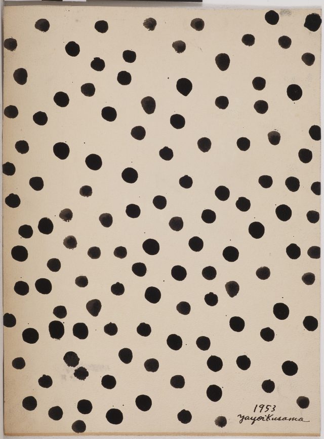 A canvas filled with black dots