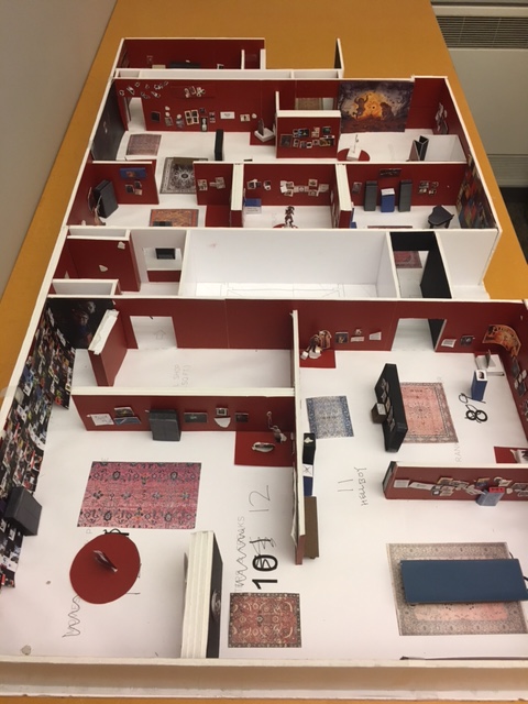 Overview of scaled down model of exhibition