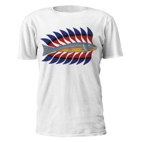 T-shirt with fish