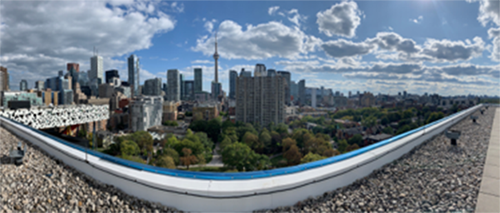 View of downtown Toronto from the roof of the AGO