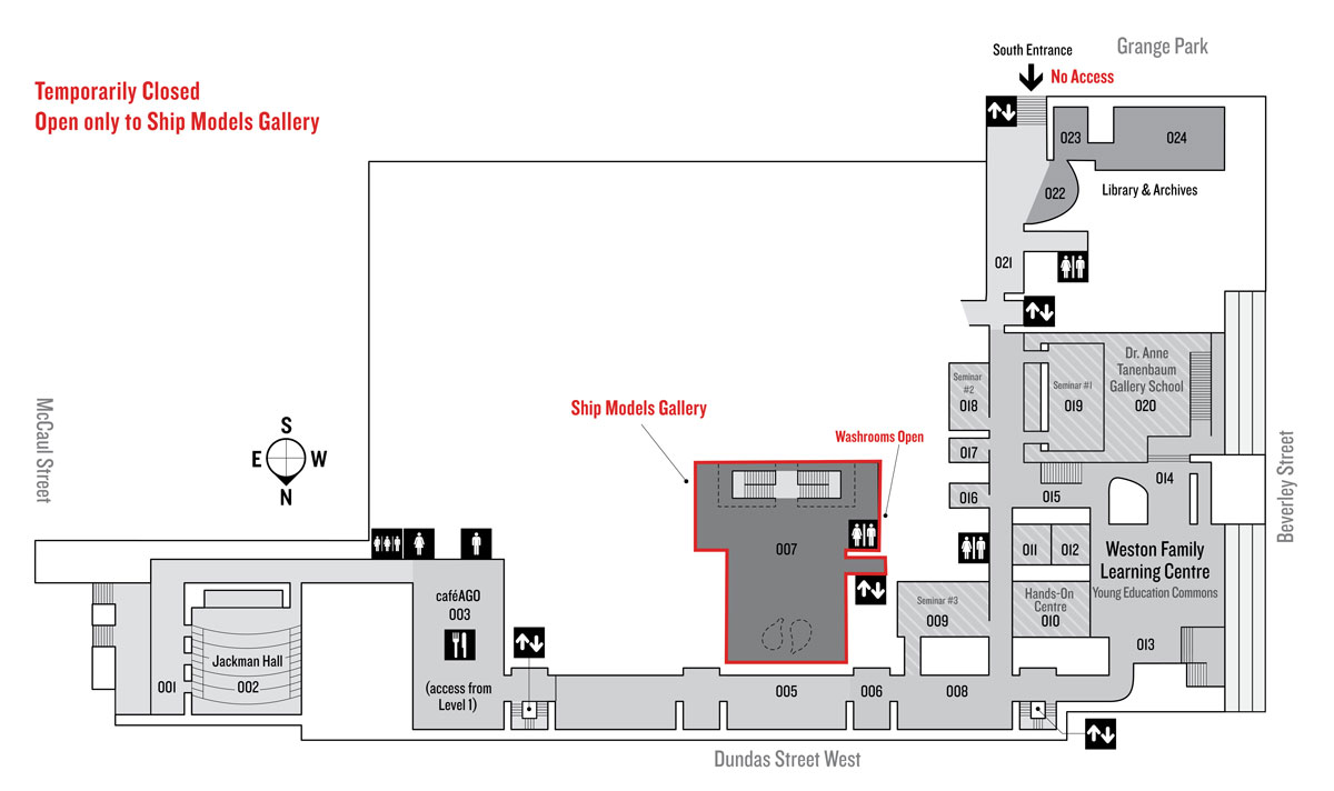 Gallery Map | Art Gallery of Ontario