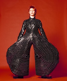 Striped bodysuit for the Aladdin Sane tour