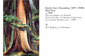 Emily Carr, Red Tree, 1938