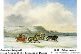 Cornelius Krighoff, Sleigh Race on the St. Lawrence at Quebec