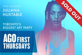 SOLD OUT! This month: Juliana Huxtable at Toronto's Biggest Art Party: AGO First Thursdays