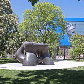 Henry Moore's Two Large Forms in Grange Park