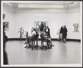 people in gallery