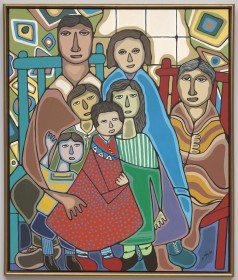 Portrait of Daphne Odjig's family