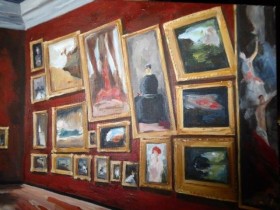 painting of paintings on wall