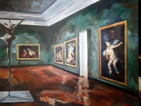 painting of gallery wall