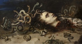 oil painting of the myth of Medusa by Peter Paul Rubens