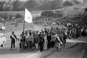 John Miller. Maori Land March on Porirua