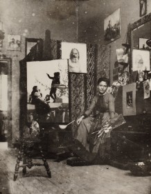 George Agnew Reid, Mary Hiester Reid in her Paris studio