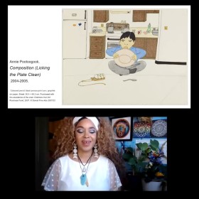 Video still from Virtual School Program Indigenous Art Talk
