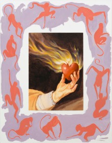 Allison Katz, Blondie. Oil and acrylic on linen.