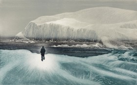 David Blackwood, January Visit Home. Etching and aquatint on paper.