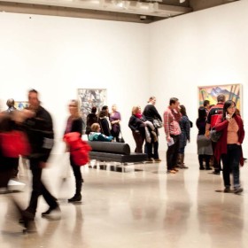 teachers event in gallery