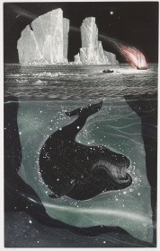 David Blackwood, Fire Down on the Labrador. Colour etching and aquatint on paper, Overall: 90.5 x 61.8 cm.