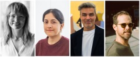 Four individual headshots of the panelists, placed horizontally. 