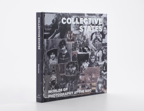 Image of black and white book on photography called "Collective States"