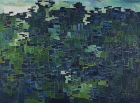  Oil on hardboard, Unframed: 65.9 × 88.5 cm