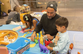 family in the hands on centre
