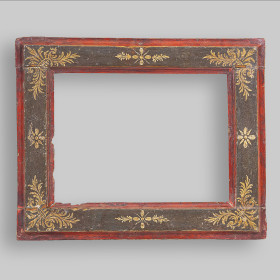 Spanish, Painted frame. 1600s. Wood with polychromy and gilding.
