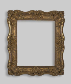 French, Louis XV-style frame, 1723-1774. Gilt wood.