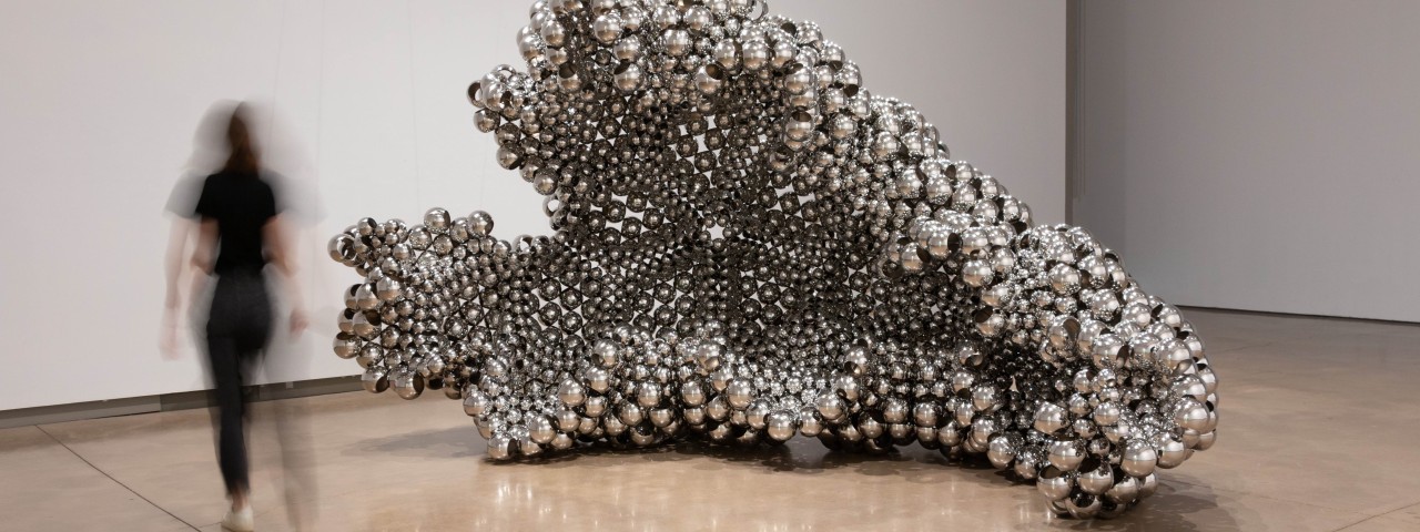 Sharl G. Smith, Value Shift, Stainless steel spheres, installation photo