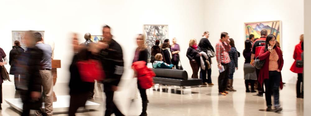 teachers event in gallery